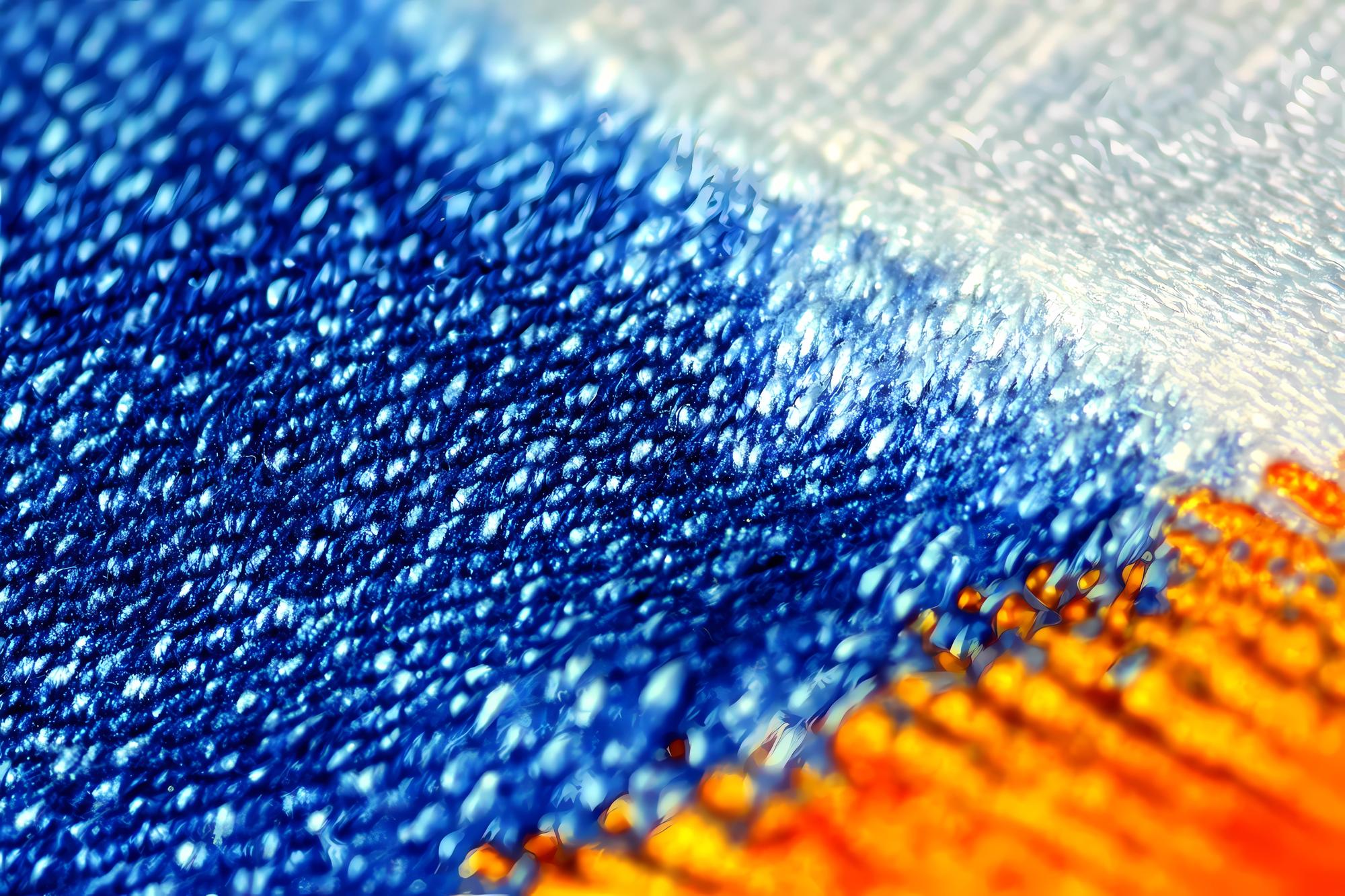 Ricamo contemporaneo su denim